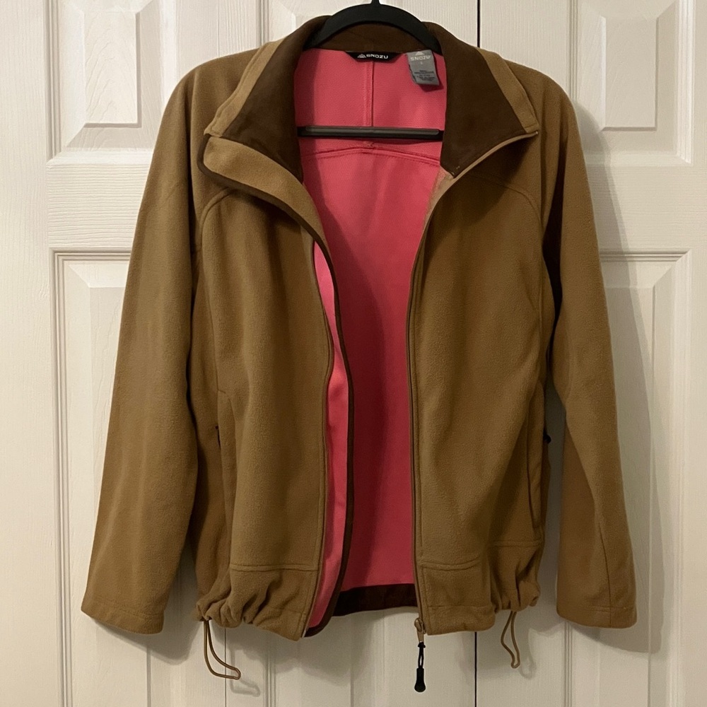 Snozu Ladies Brown Full- Zip Fleece Jacket